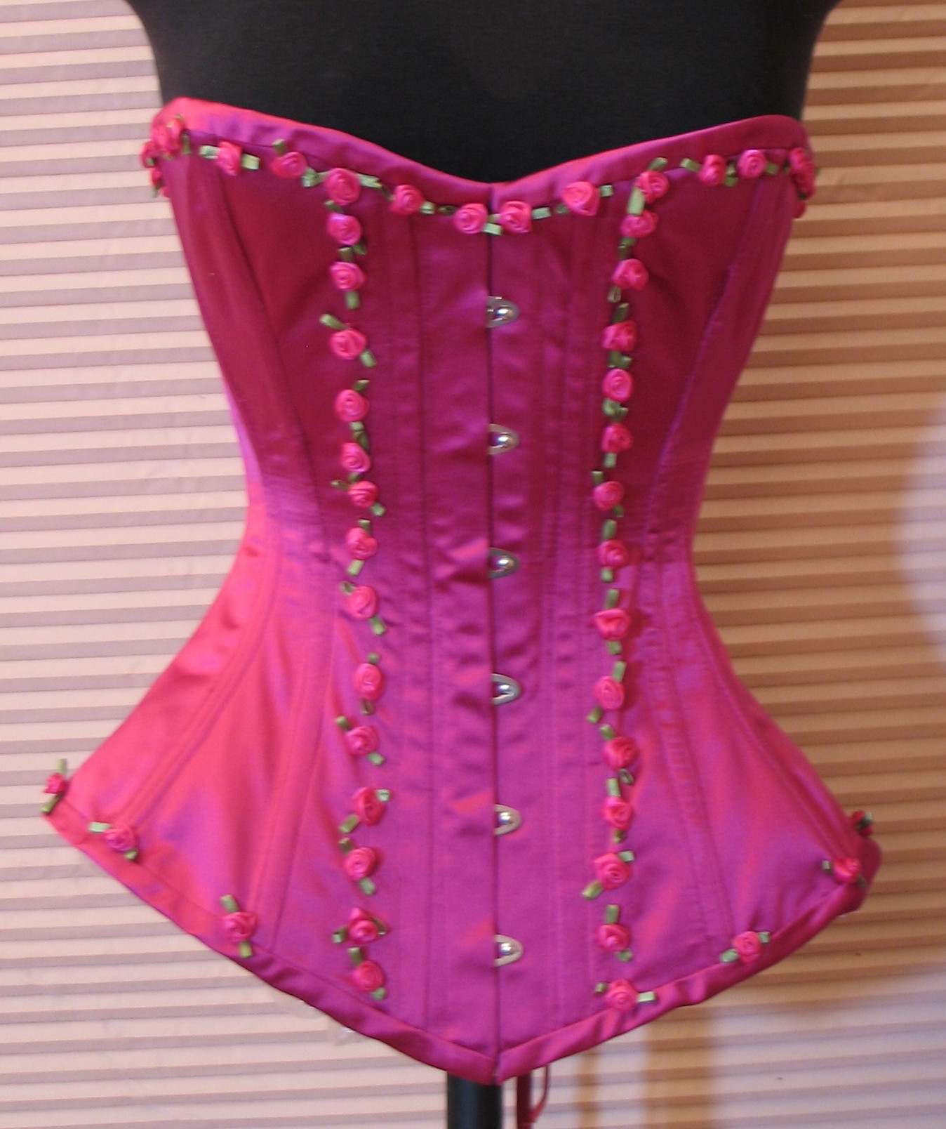 fuschia corset