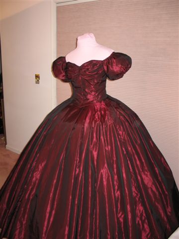 civil war ball gown