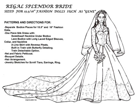 Princess Catherine Wedding gown pattern
